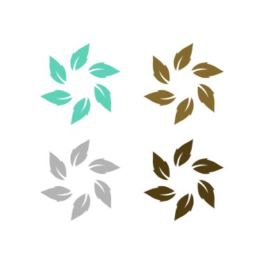 Doğal Yapraklar Eko Ürünleri Sembol Logosunu İmzalar