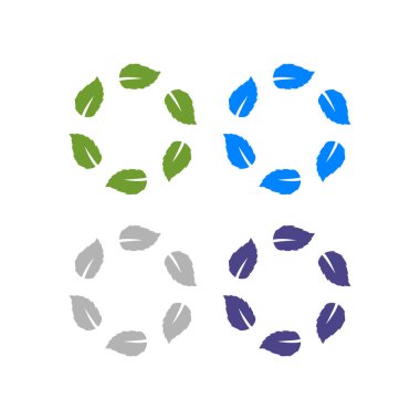 Doğal Yapraklar Eko Ürünleri Sembol Logosunu İmzalar