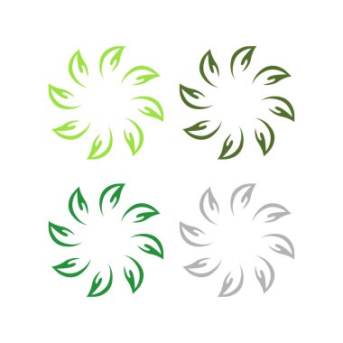 Doğal Yapraklar Eko Ürünleri Sembol Logosunu İmzalar