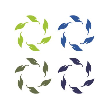 Doğal Yapraklar Eko Ürünleri Sembol Logosunu İmzalar
