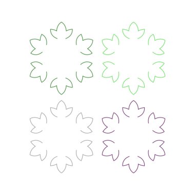 Doğal Yapraklar Eko Ürünleri Sembol Logosunu İmzalar