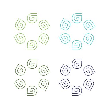 Ayurveda Spa Masaj Tatil Köyü Sembol Logo Vektörü