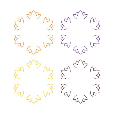 Ayurveda Spa Masaj Tatil Köyü Sembol Logo Vektörü