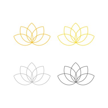 Ayurveda Spa Masaj Tatil Köyü Sembol Logo Vektörü