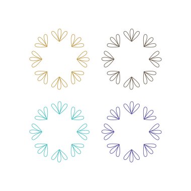 Ayurveda Spa Masaj Tatil Köyü Sembol Logo Vektörü