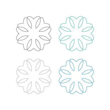 Ayurveda Spa Masaj Tatil Köyü Sembol Logo Vektörü