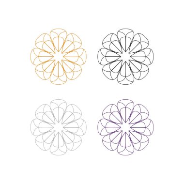 Ayurveda Spa Masaj Tatil Köyü Sembol Logo Vektörü