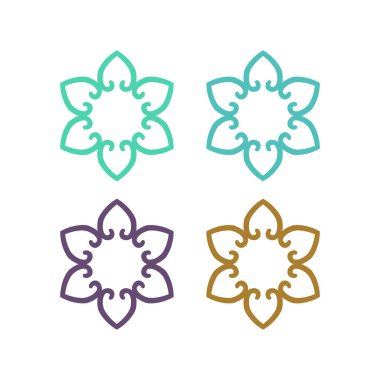 Ayurveda Spa Masaj Tatil Köyü Sembol Logo Vektörü