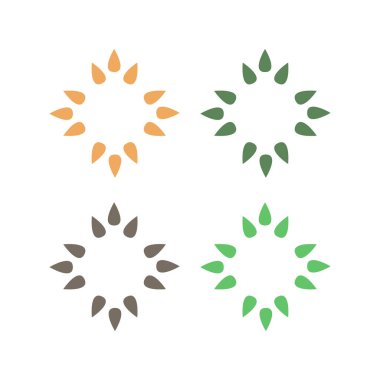 Doğal Yapraklar Eko Ürünleri Sembol Logosunu İmzalar