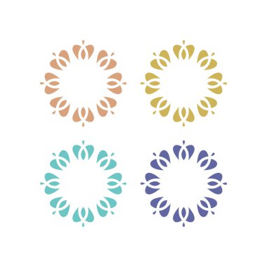 Ayurveda Spa Masaj Tatil Köyü Sembol Logo Vektörü