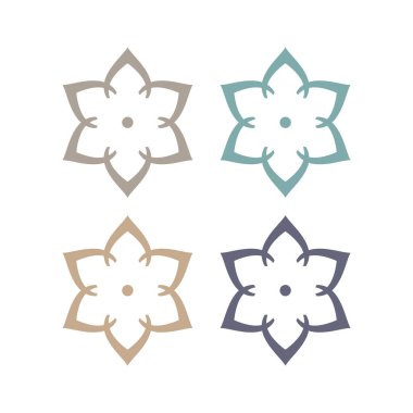 Ayurveda Spa Masaj Tatil Köyü Sembol Logo Vektörü