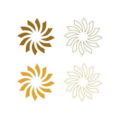 Ayurveda Spa Masaj Tatil Köyü Sembol Logo Vektörü