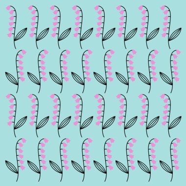 Doğal Çiçek Bahar Deseni Doku Arkaplan Vektörü