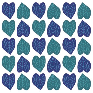 SUMMER COLORFUL LEAVES PATTERN TEXTURE VECTOR clipart