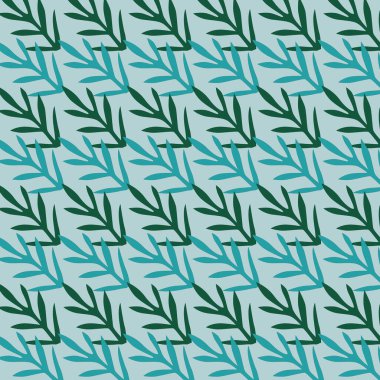 Botanik Yazı Yaprak Tasarımı Şablonu