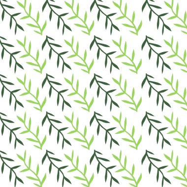 Botanik Yazı Yaprak Tasarımı Şablonu