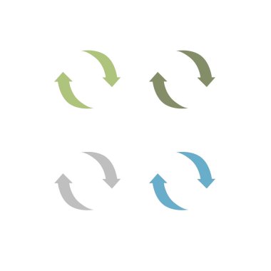 Geri Dönüşüm Okları Kollektif İşaret Sembolü logosu