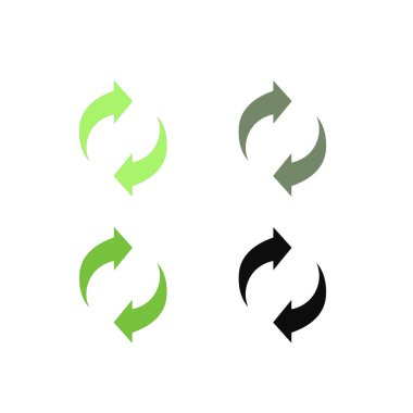 Geri Dönüşüm Okları Kollektif İşaret Sembolü logosu