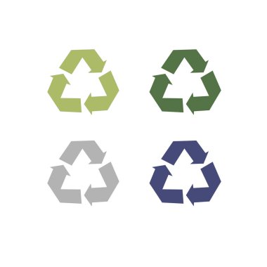 Geri Dönüşüm Okları Kollektif İşaret Sembolü logosu