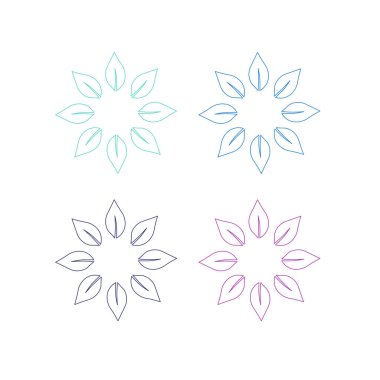 NATURAL MANDALA İşaret Sembolü Logo VECTOR