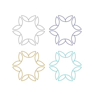 Natural Leaves Biyoloji Dükkanı Ürün İşareti Sembol Logo Vektörü