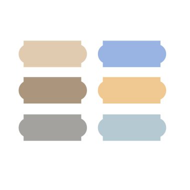 KOLORFUL MÜZİK BLANK Kağıtları LABELERİ beyaza ayarlandı