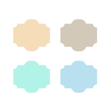 KOLORFUL MÜZİK BLANK Kağıtları LABELERİ beyaza ayarlandı