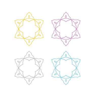 Ayurveda Sağlık Spa Tatil Köyü Sembol Logo Vektörü