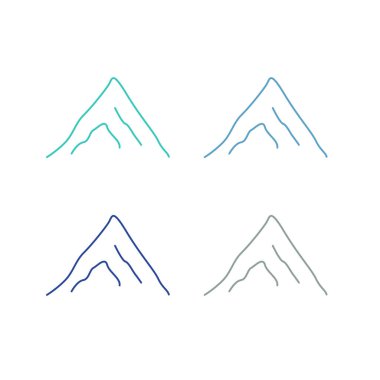 BLUE HILLS İşaret Sembolü Logo VECTOR beyaza izole edildi
