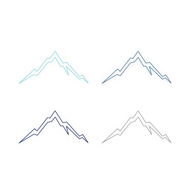 BLUE HILLS İşaret Sembolü Logo VECTOR beyaza izole edildi