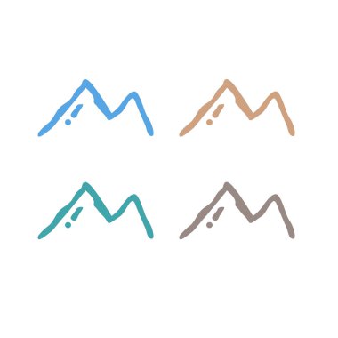 BLUE HILLS İşaret Sembolü Logo VECTOR beyaza izole edildi