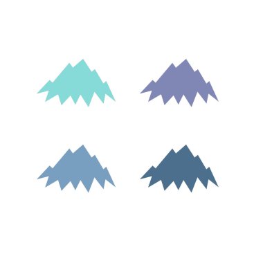 BLUE HILLS İşaret Sembolü Logo VECTOR beyaza izole edildi
