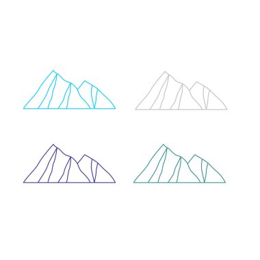 BLUE HILLS İşaret Sembolü Logo VECTOR beyaza izole edildi