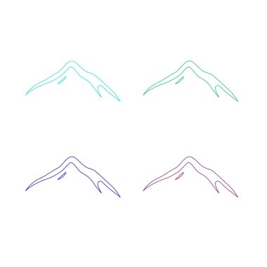 BLUE HILLS İşaret Sembolü Logo VECTOR beyaza izole edildi