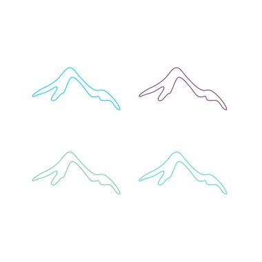 BLUE HILLS İşaret Sembolü Logo VECTOR beyaza izole edildi