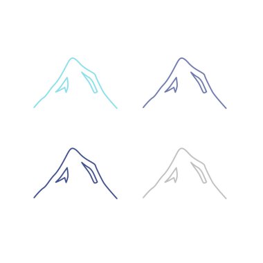 BLUE HILLS İşaret Sembolü Logo VECTOR beyaza izole edildi