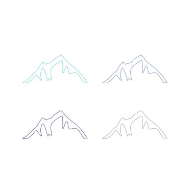 BLUE HILLS İşaret Sembolü Logo VECTOR beyaza izole edildi