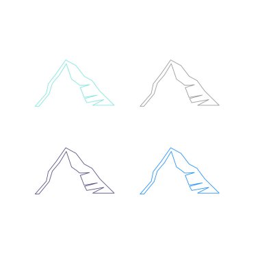 BLUE HILLS İşaret Sembolü Logo VECTOR beyaza izole edildi