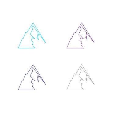 BLUE HILLS İşaret Sembolü Logo VECTOR beyaza izole edildi