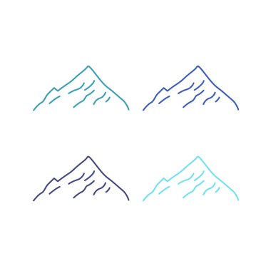 BLUE HILLS İşaret Sembolü Logo VECTOR beyaza izole edildi