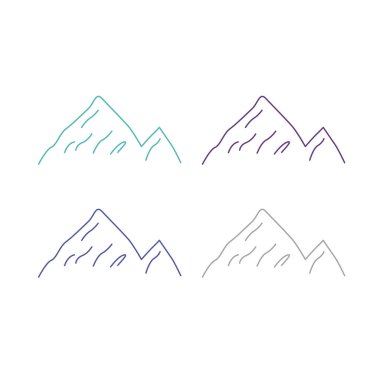 BLUE HILLS İşaret Sembolü Logo VECTOR beyaza izole edildi