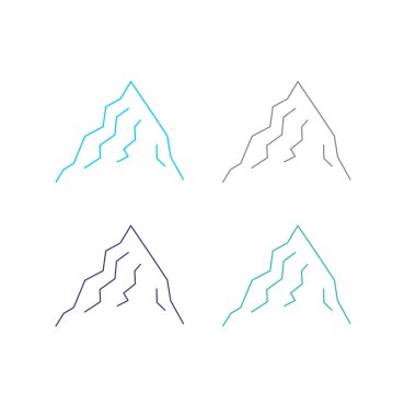 BLUE HILLS İşaret Sembolü Logo VECTOR beyaza izole edildi