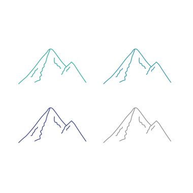 BLUE HILLS İşaret Sembolü Logo VECTOR beyaza izole edildi