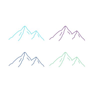 BLUE HILLS İşaret Sembolü Logo VECTOR beyaza izole edildi