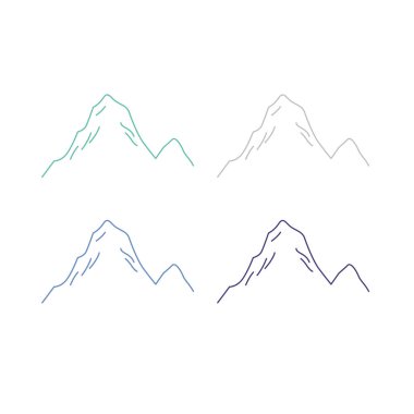 BLUE HILLS İşaret Sembolü Logo VECTOR beyaza izole edildi