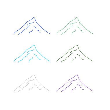 BLUE HILLS İşaret Sembolü Logo VECTOR beyaza izole edildi
