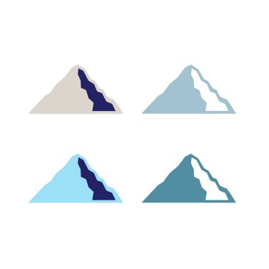 KOLORFUL HILL İŞARETİ İŞARETİ Bembeyaz üzerine VECTOR İŞARETİ