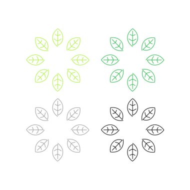 Doğal Biyolojik Eko Ürün Sembol Logo Vektörünü İmzala