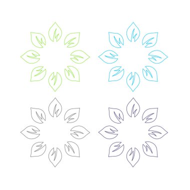 Doğal Biyolojik Eko Ürün Sembol Logo Vektörünü İmzala