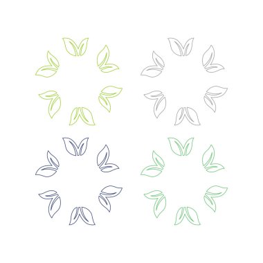 COLORFUL NATURAL İŞARETİ İŞARETİ LOGO VECTOR